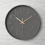 Large Modern Silent Wall Clock – Elegant Kitchen Decor with Arabic Figures 23