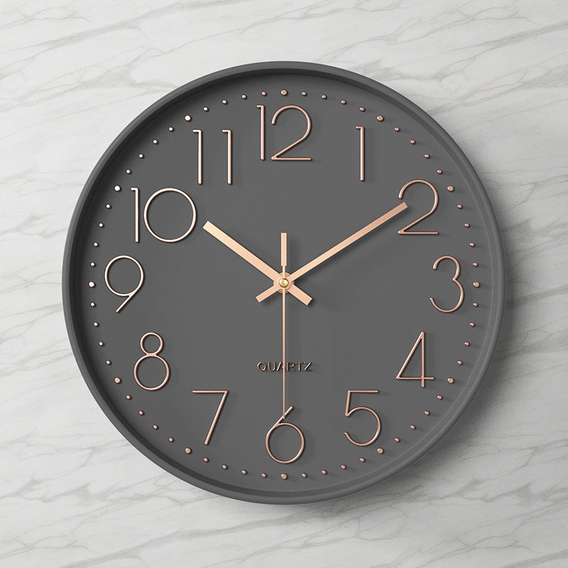Large Modern Silent Wall Clock – Elegant Kitchen Decor with Arabic Figures 23