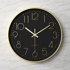 Large Modern Silent Wall Clock – Elegant Kitchen Decor with Arabic Figures 24