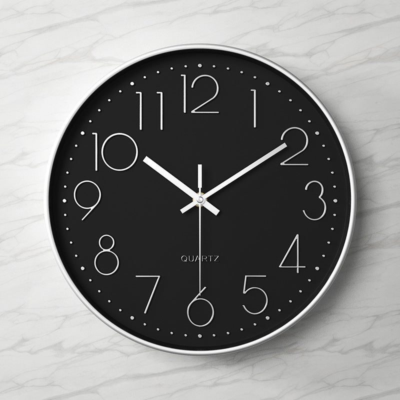 Large Modern Silent Wall Clock – Elegant Kitchen Decor with Arabic Figures 25