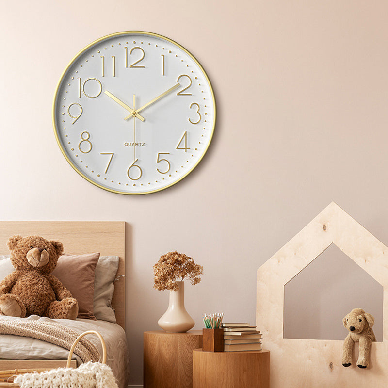 Large Modern Silent Wall Clock – Elegant Kitchen Decor with Arabic Figures 5