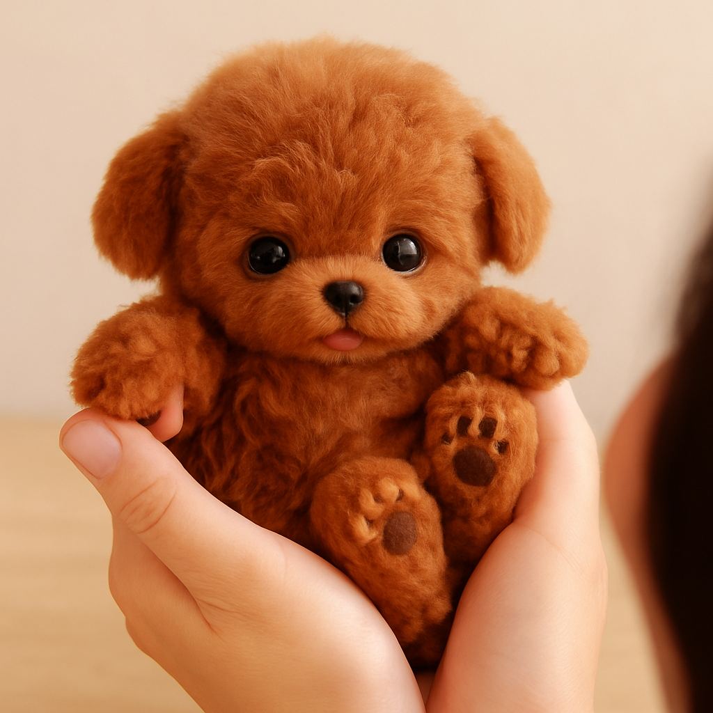 Lifelike Plush Dog Toy for Kids and Seniors – Soft Cuddly Companion