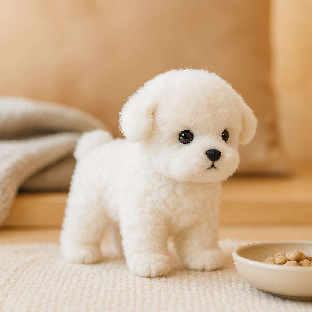 Lifelike Plush Dog Toy for Kids and Seniors – Soft Cuddly Companion
