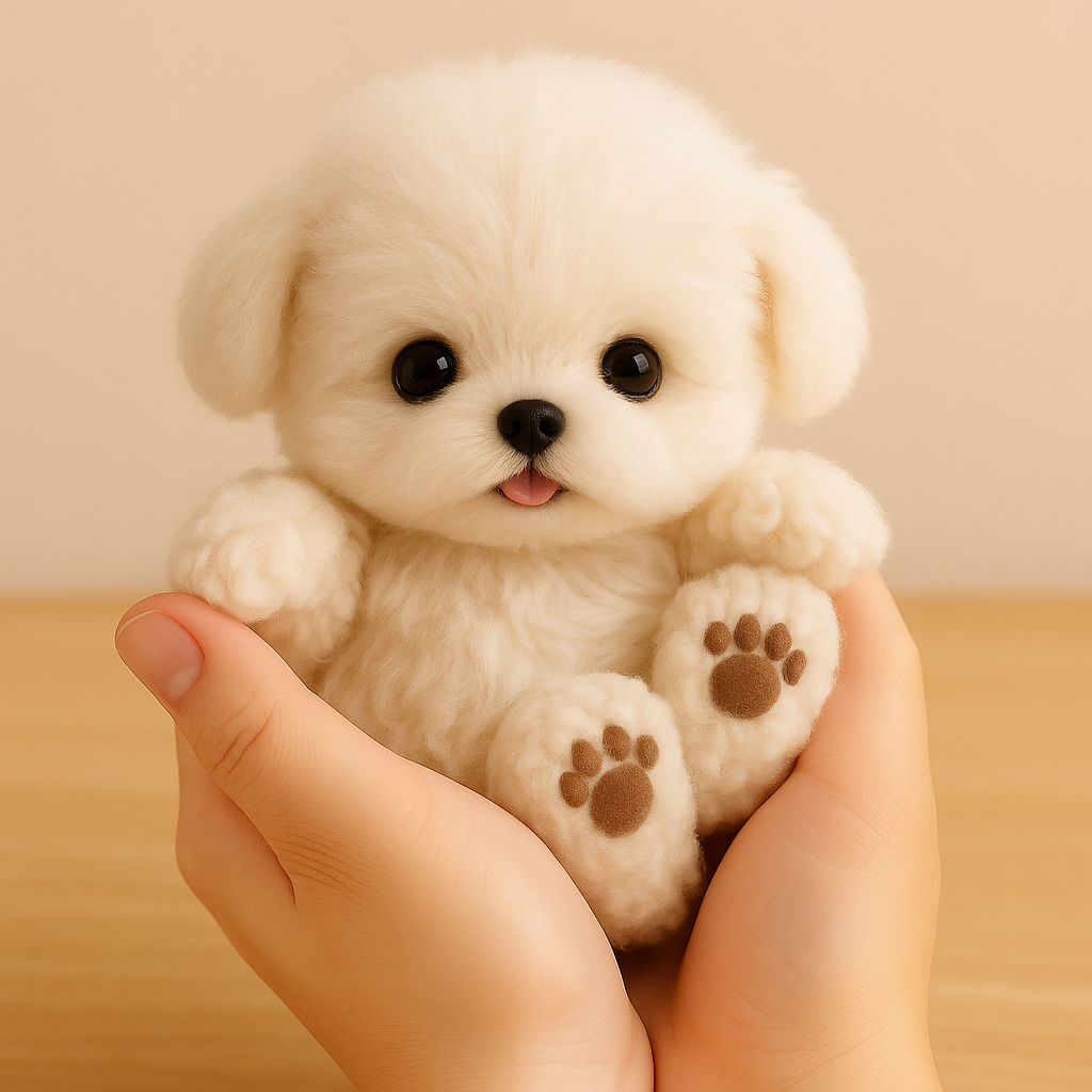 Lifelike Plush Dog Toy for Kids and Seniors – Soft Cuddly Companion