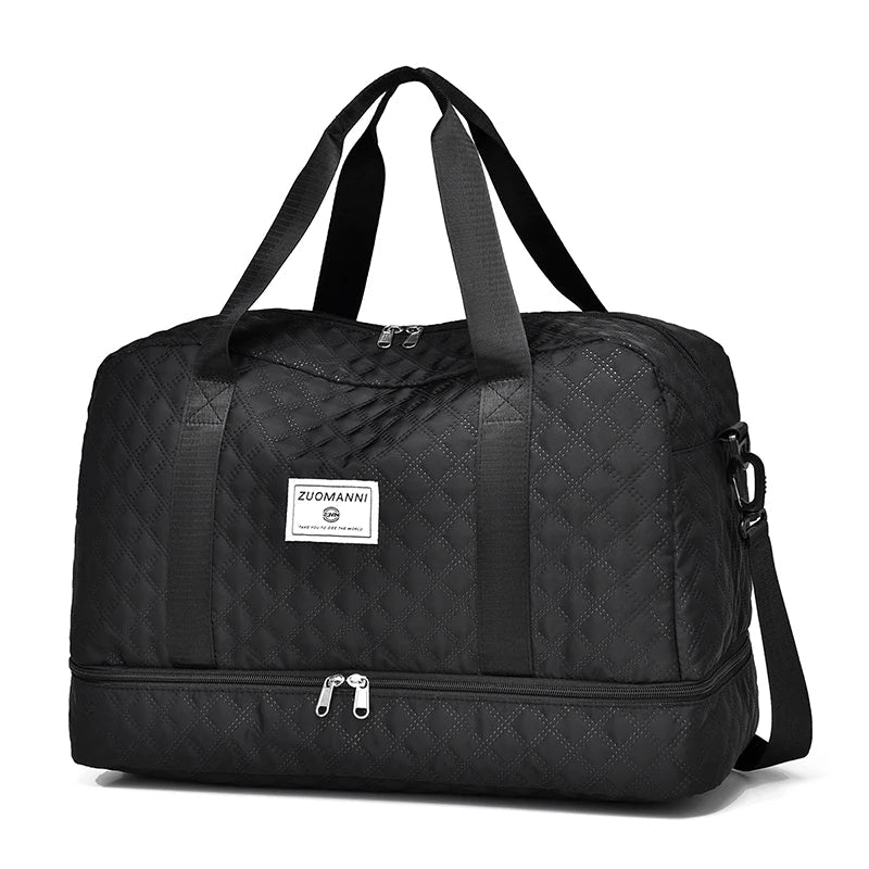 Lightweight Travel Bag with Diamond Pattern – Your Perfect Weekend & Sports Companion