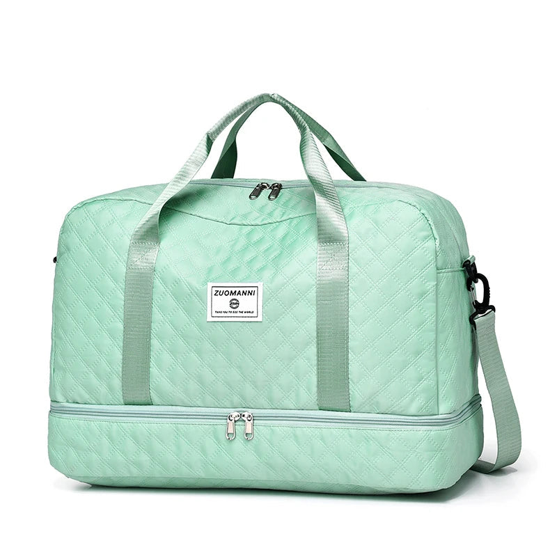 Lightweight Travel Bag with Diamond Pattern – Your Perfect Weekend & Sports Companion
