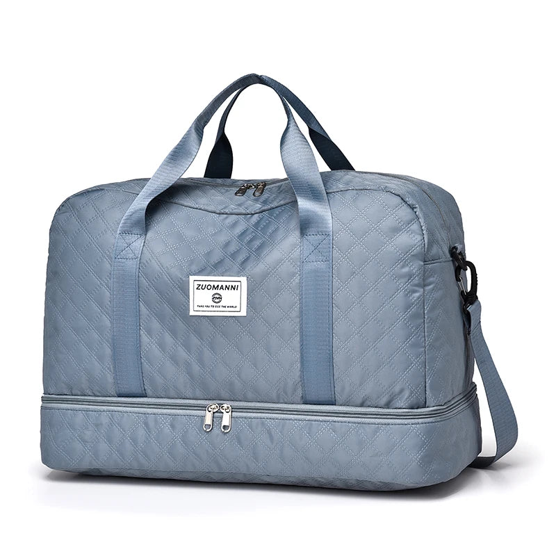 Lightweight Travel Bag with Diamond Pattern – Your Perfect Weekend & Sports Companion