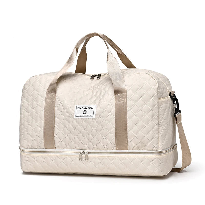 Lightweight Travel Bag with Diamond Pattern – Your Perfect Weekend & Sports Companion