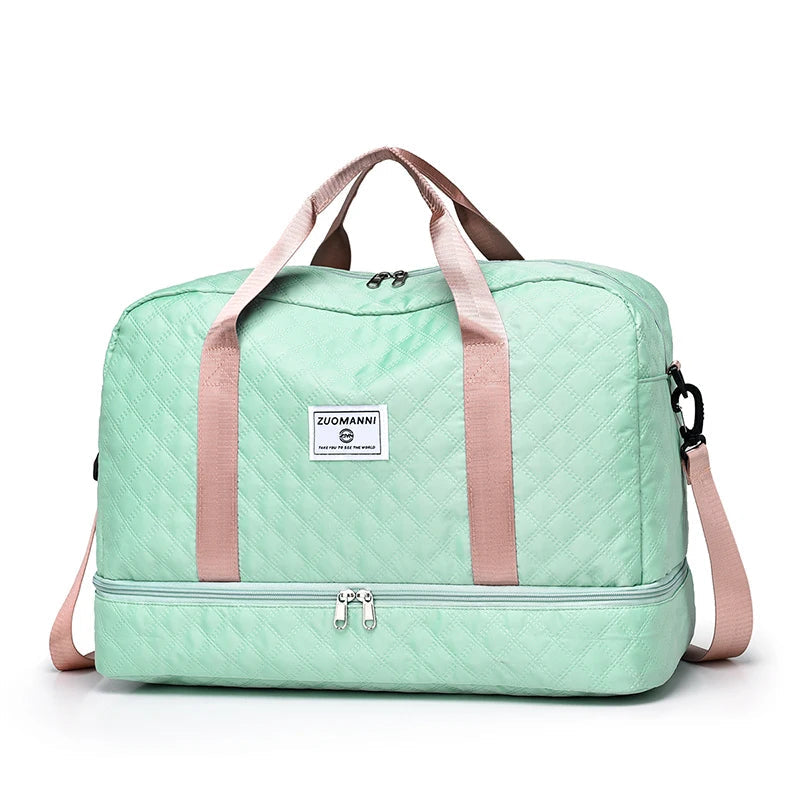 Lightweight Travel Bag with Diamond Pattern – Your Perfect Weekend & Sports Companion