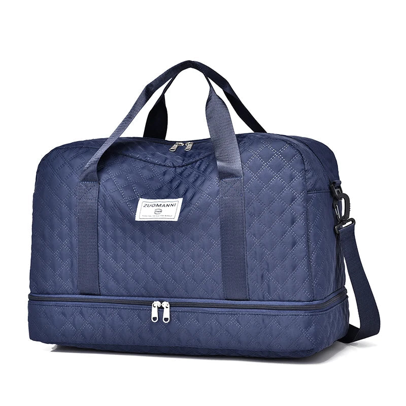 Lightweight Travel Bag with Diamond Pattern – Your Perfect Weekend & Sports Companion