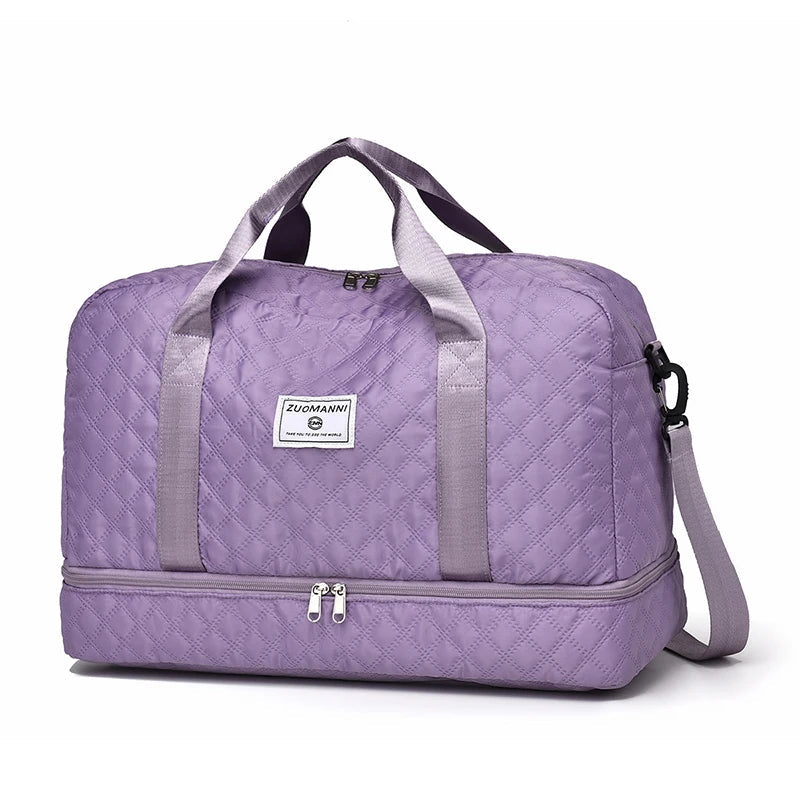 Lightweight Travel Bag with Diamond Pattern – Your Perfect Weekend & Sports Companion