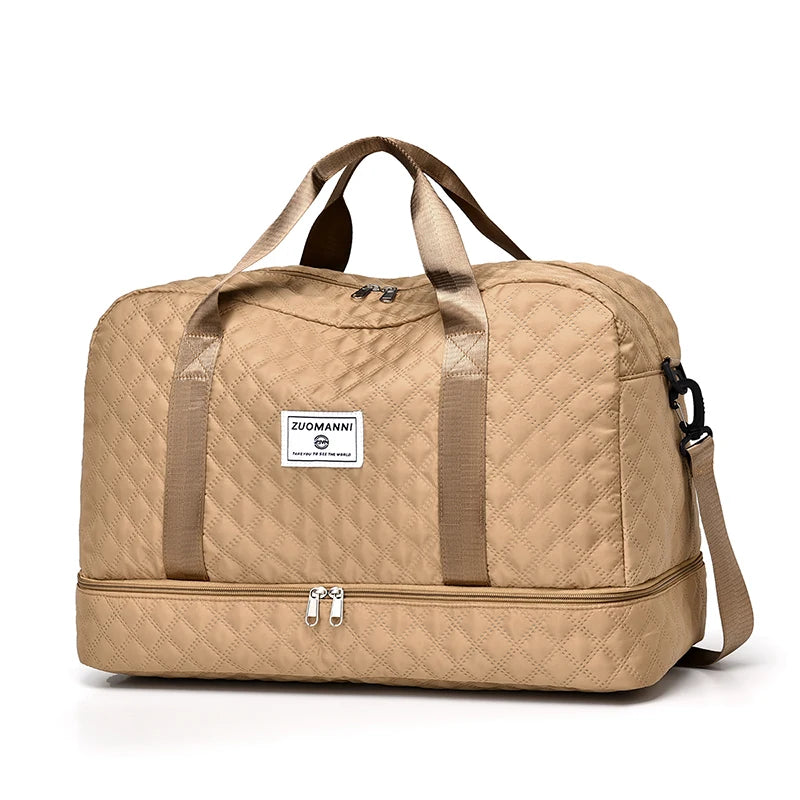 Lightweight Travel Bag with Diamond Pattern – Your Perfect Weekend & Sports Companion