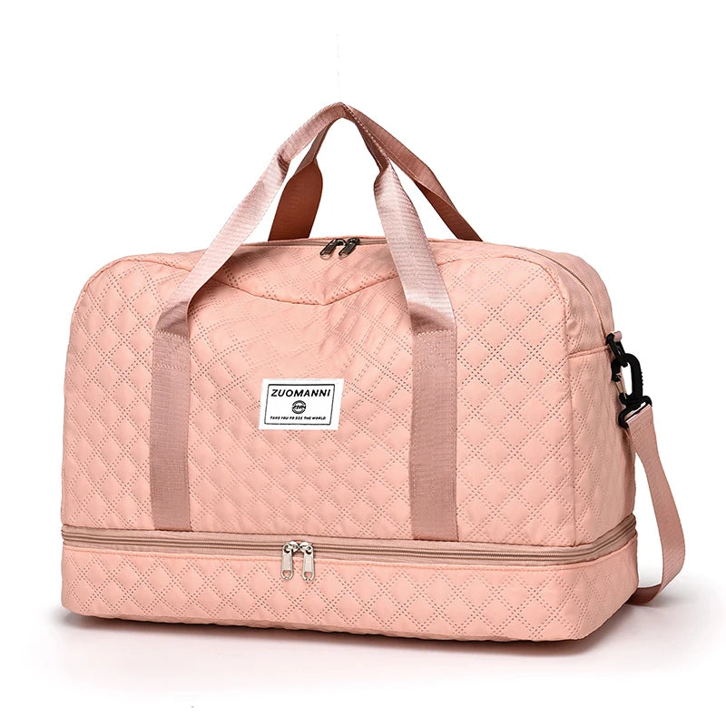 Lightweight Travel Bag with Diamond Pattern – Your Perfect Weekend & Sports Companion