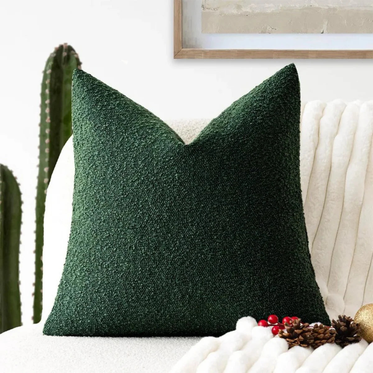 Bouclé Cushion Cover 45x45 cm – Timeless Comfort & Style