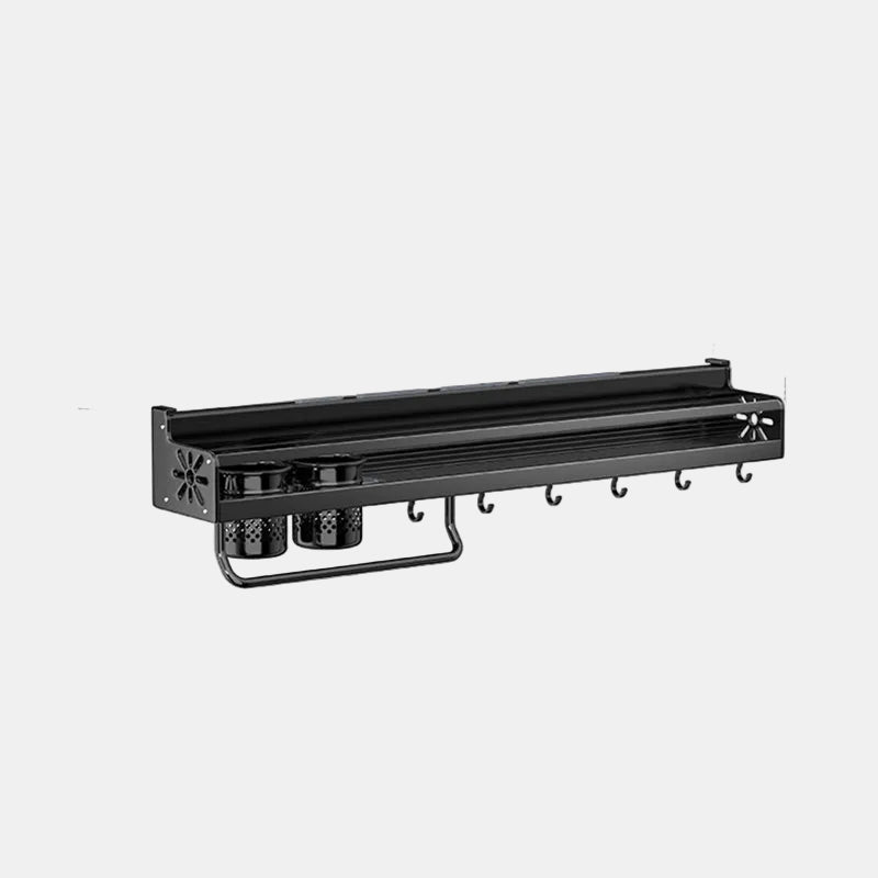 Metal Kitchen Shelf with Non-Slip Design – Wall Mount Storage Rack for Utensils 6