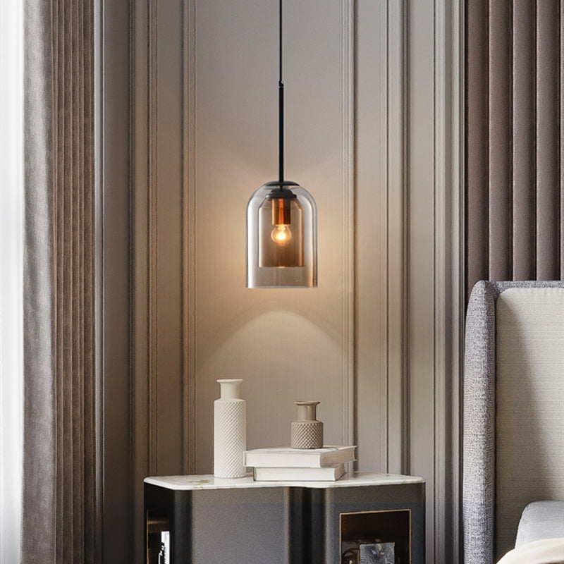 Mid-Century Pendant Lamps with Double Glass – Vintage Charm, Modern Sophistication