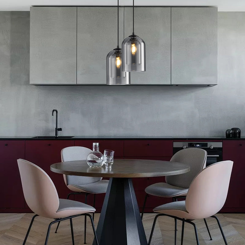 Mid-Century Pendant Lamps with Double Glass – Vintage Charm, Modern Sophistication