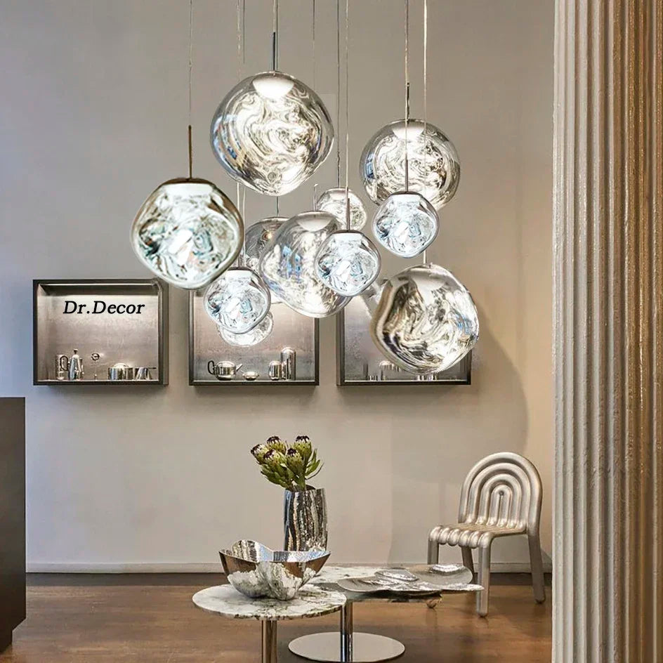 Minimalist Glass Pendant Light – Stylish Hanging Lamp for Kitchen & Dining 2