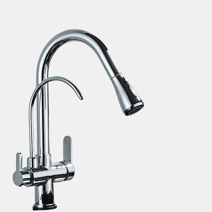 Modern Black Kitchen Faucet with Pull-Out Sprayer – Stylish Sink Tap for Easy Use 10