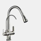 Modern Black Kitchen Faucet with Pull-Out Sprayer – Stylish Sink Tap for Easy Use 16