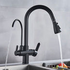 Modern Black Kitchen Faucet with Pull-Out Sprayer – Stylish Sink Tap for Easy Use 2