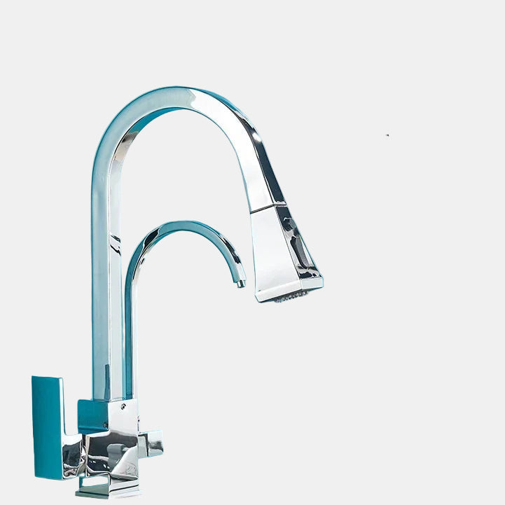 Modern Black Kitchen Faucet with Pull-Out Sprayer – Stylish Sink Tap for Easy Use 7