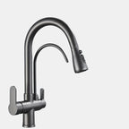 Modern Black Kitchen Faucet with Pull-Out Sprayer – Stylish Sink Tap for Easy Use 9