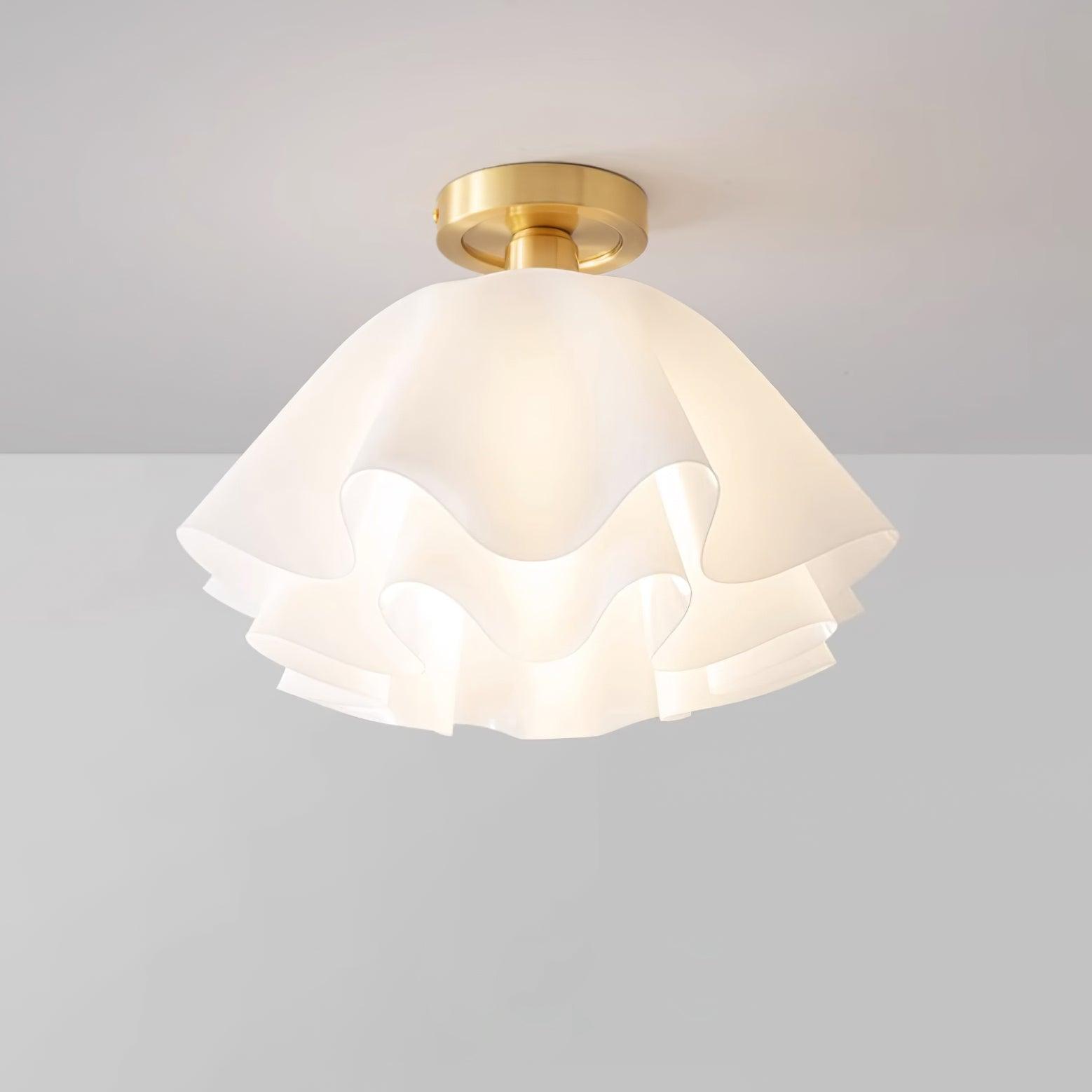 Modern Flush Mount Ceiling Light – Unique Folded Design for Home Decor