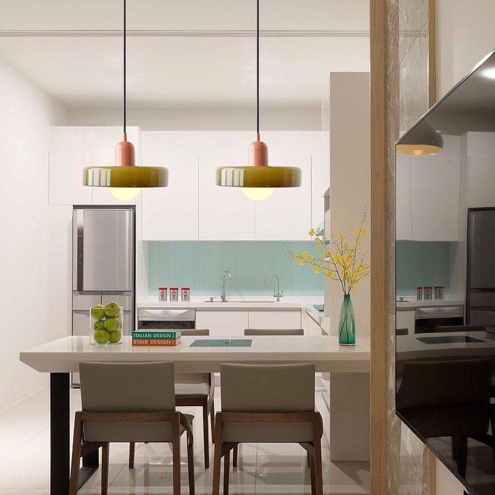 Adjustable Suspension Glass Chandelier – Bauhaus Elegance with Modern Adaptability