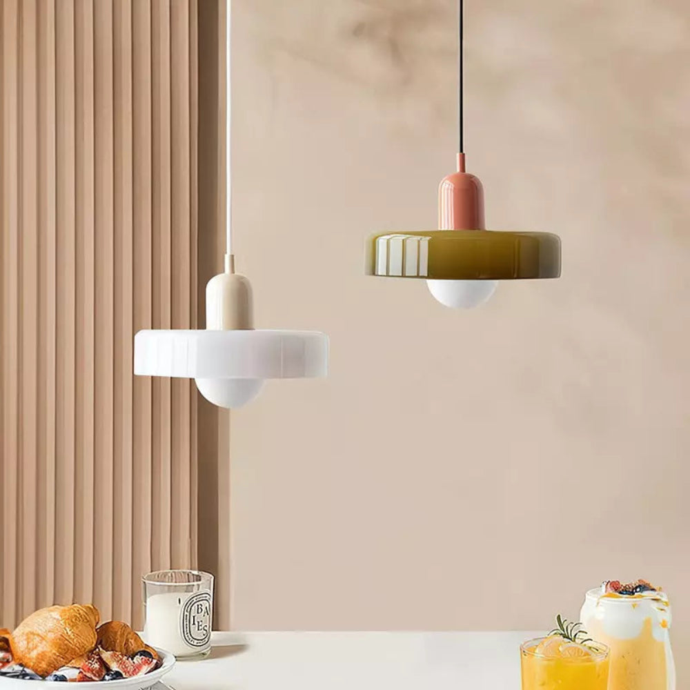 Adjustable Suspension Glass Chandelier – Bauhaus Elegance with Modern Adaptability