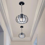 Nordic Simple Globular Glass Hallway Pendant Ceiling Light – Elegant, Minimalist Illumination
