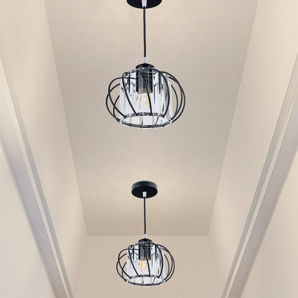 Nordic Simple Globular Glass Hallway Pendant Ceiling Light – Elegant, Minimalist Illumination