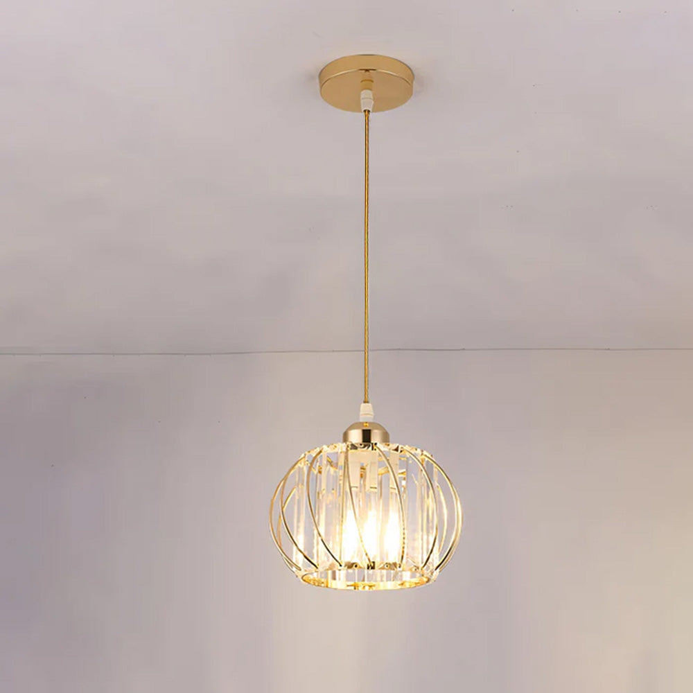 Nordic Simple Globular Glass Hallway Pendant Ceiling Light – Elegant, Minimalist Illumination