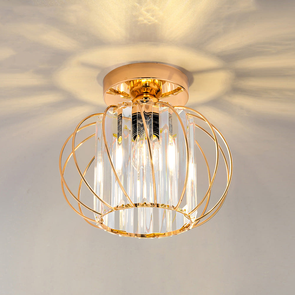 Nordic Simple Globular Glass Hallway Pendant Ceiling Light – Elegant, Minimalist Illumination