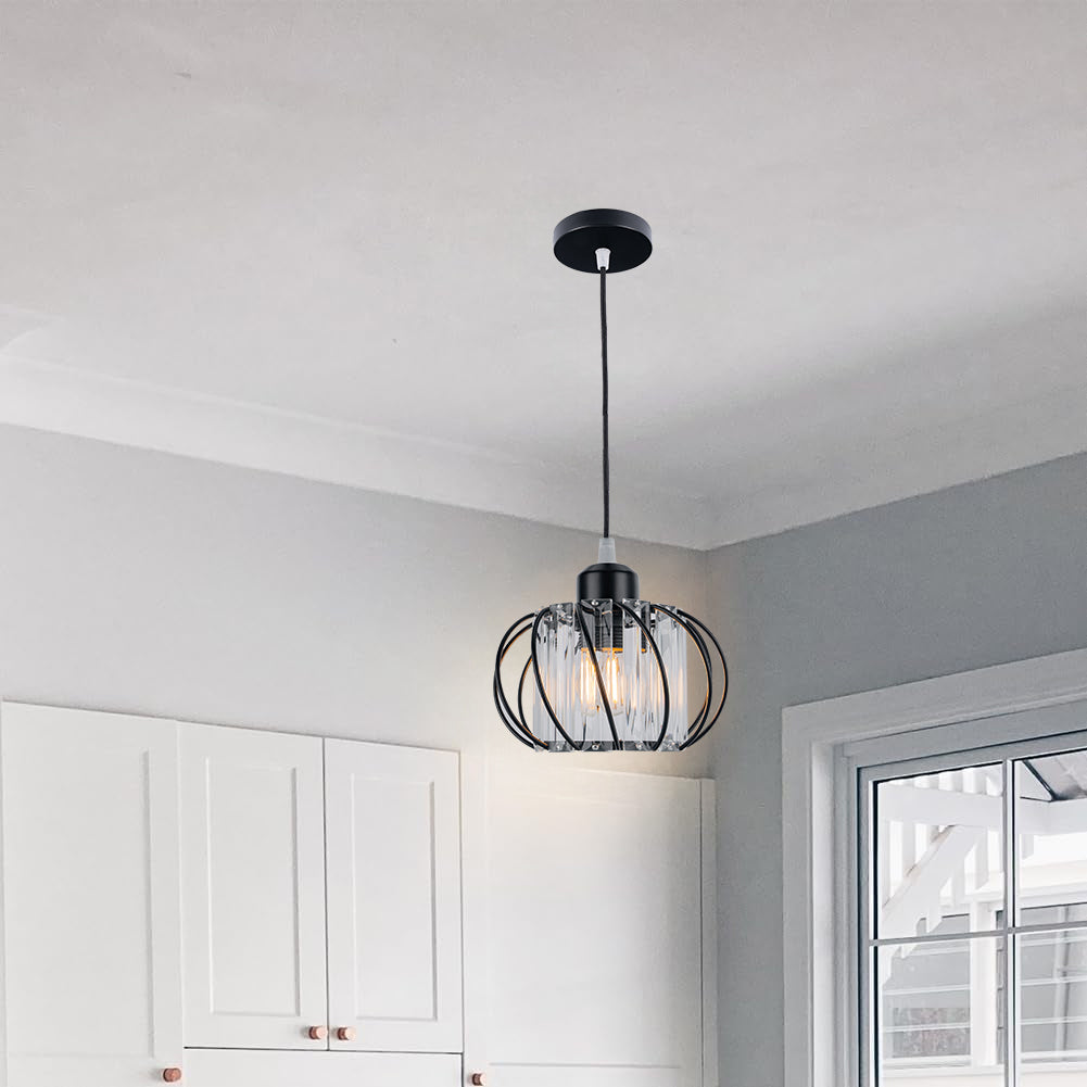 Nordic Simple Globular Glass Hallway Pendant Ceiling Light – Elegant, Minimalist Illumination