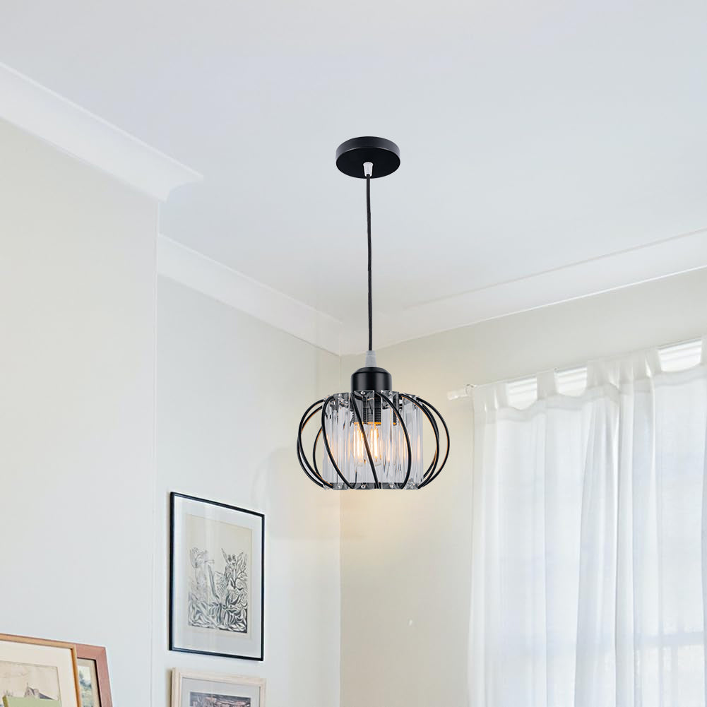 Nordic Simple Globular Glass Hallway Pendant Ceiling Light – Elegant, Minimalist Illumination