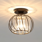 Nordic Simple Globular Glass Hallway Pendant Ceiling Light – Elegant, Minimalist Illumination