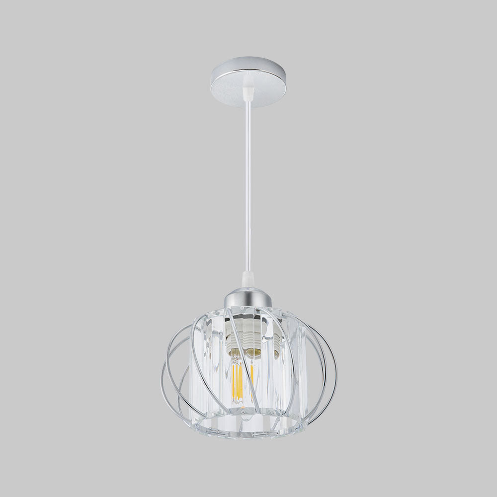 Nordic Simple Globular Glass Hallway Pendant Ceiling Light – Elegant, Minimalist Illumination