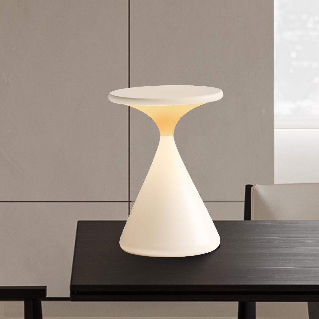 Wireless Hourglass Table Lamp – Contemporary Design