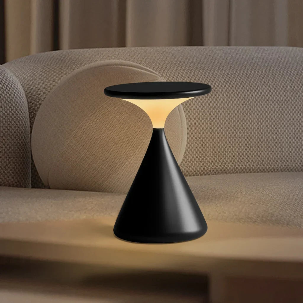 Wireless Hourglass Table Lamp – Contemporary Design