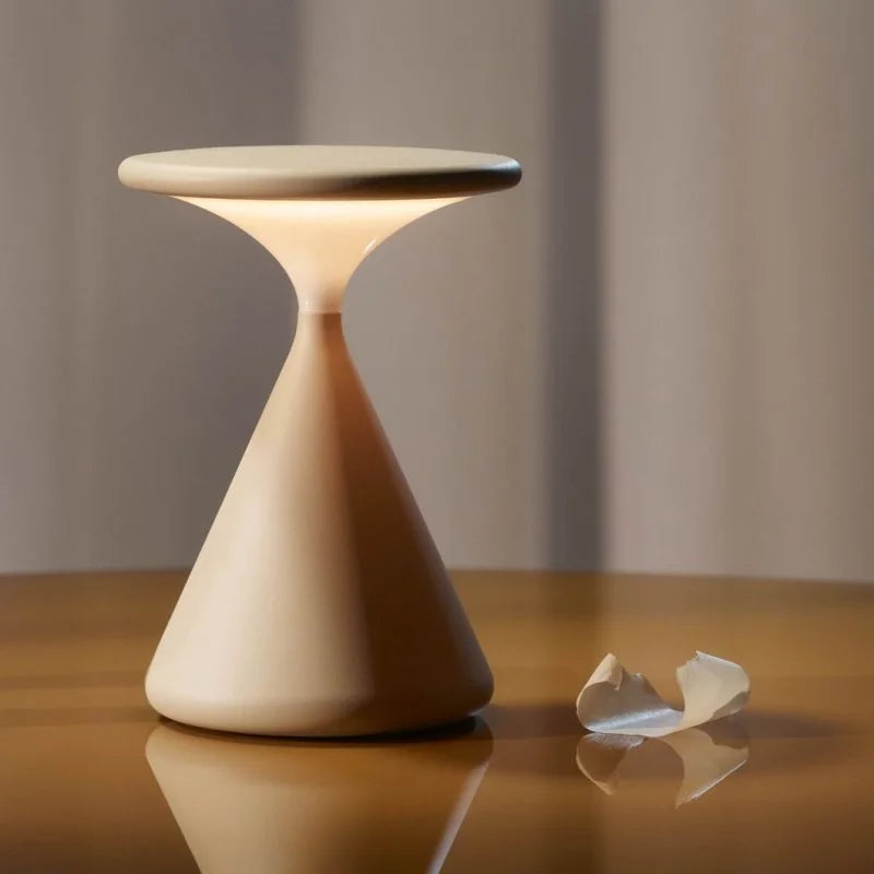 Wireless Hourglass Table Lamp – Contemporary Design
