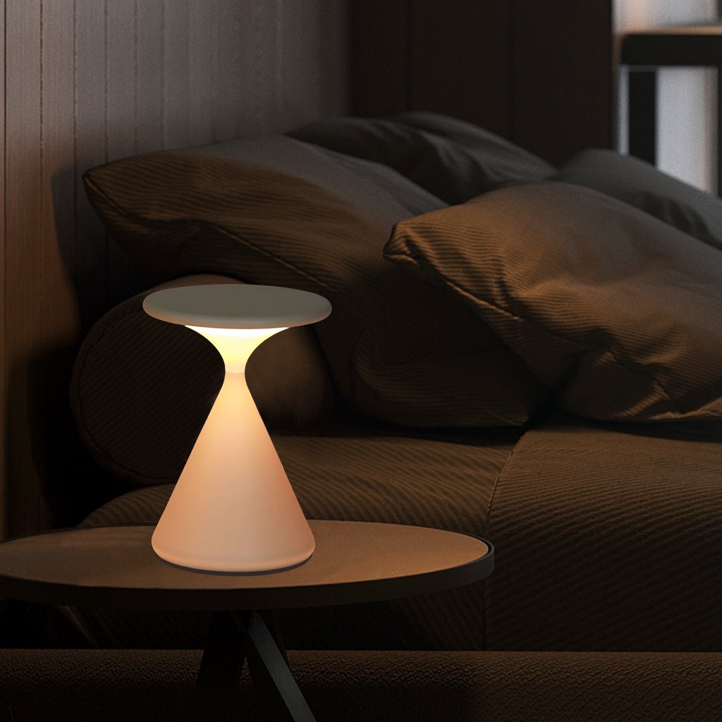 Wireless Hourglass Table Lamp – Contemporary Design