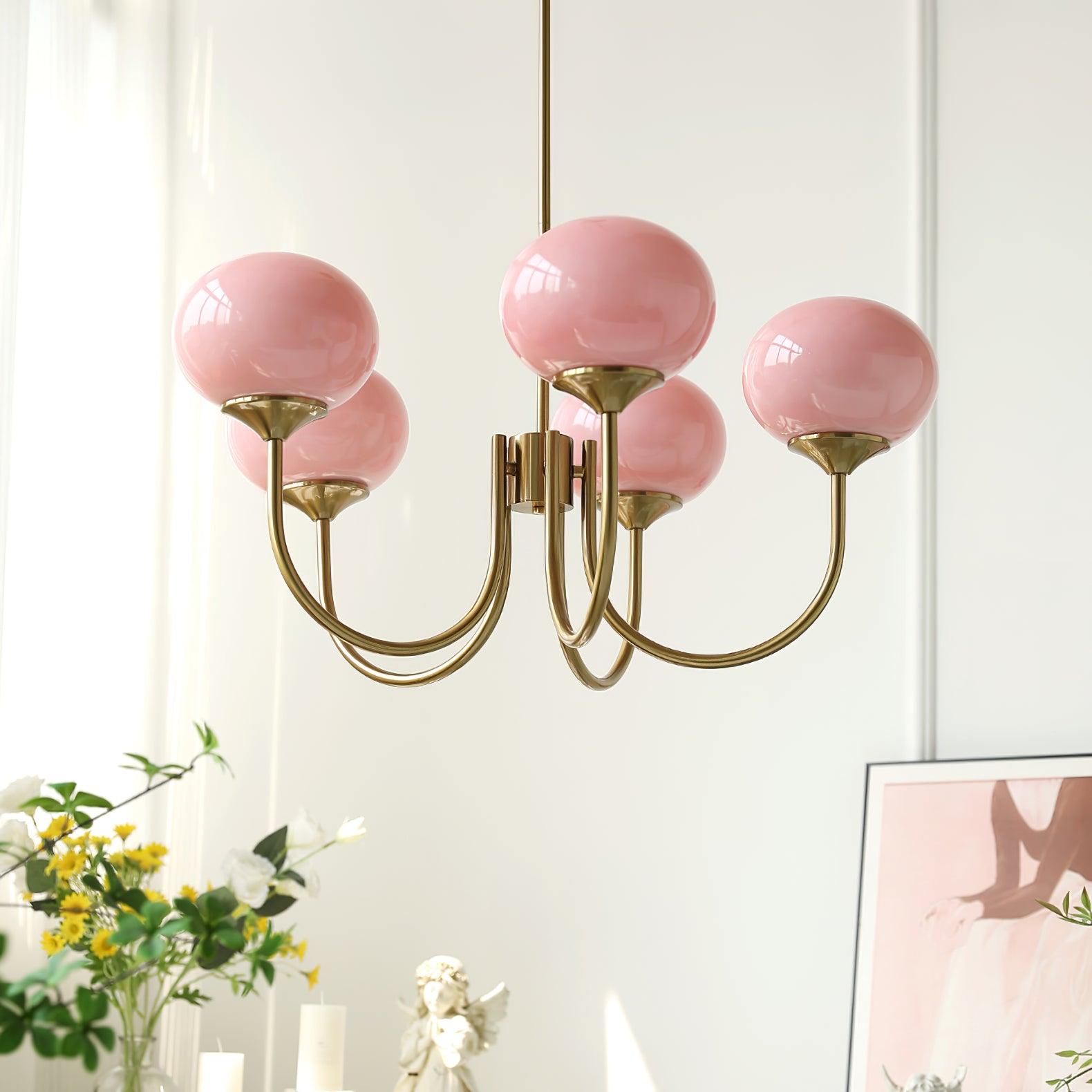 Modern Marshmallow Chandelier – Playful Elegance with a Touch of Glamour