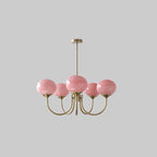 Modern Marshmallow Chandelier – Playful Elegance with a Touch of Glamour