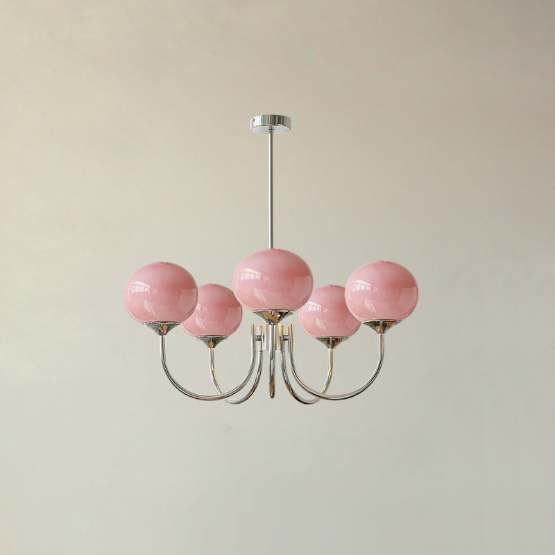 Modern Marshmallow Chandelier – Playful Elegance with a Touch of Glamour