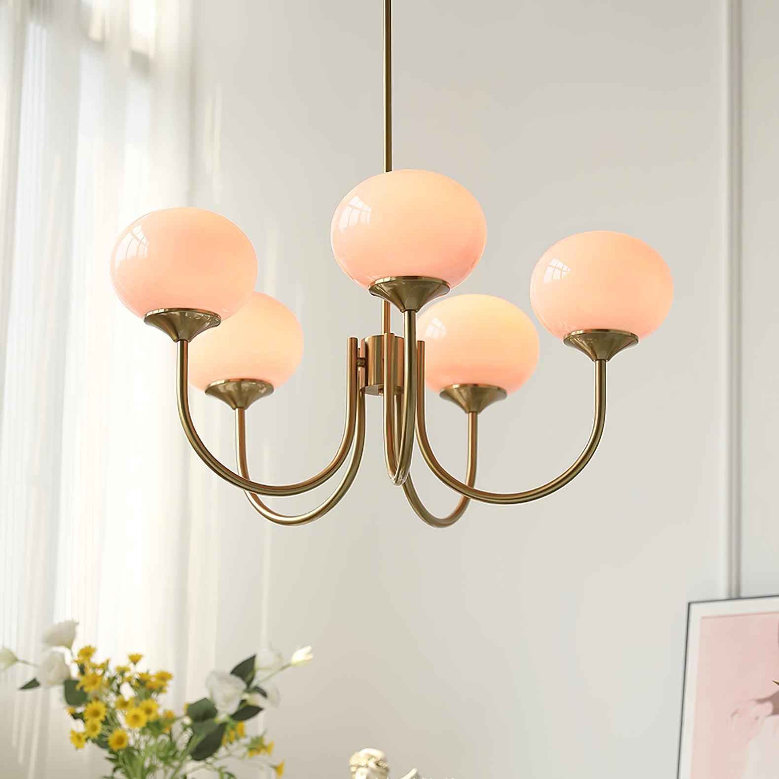 Modern Marshmallow Chandelier – Playful Elegance with a Touch of Glamour