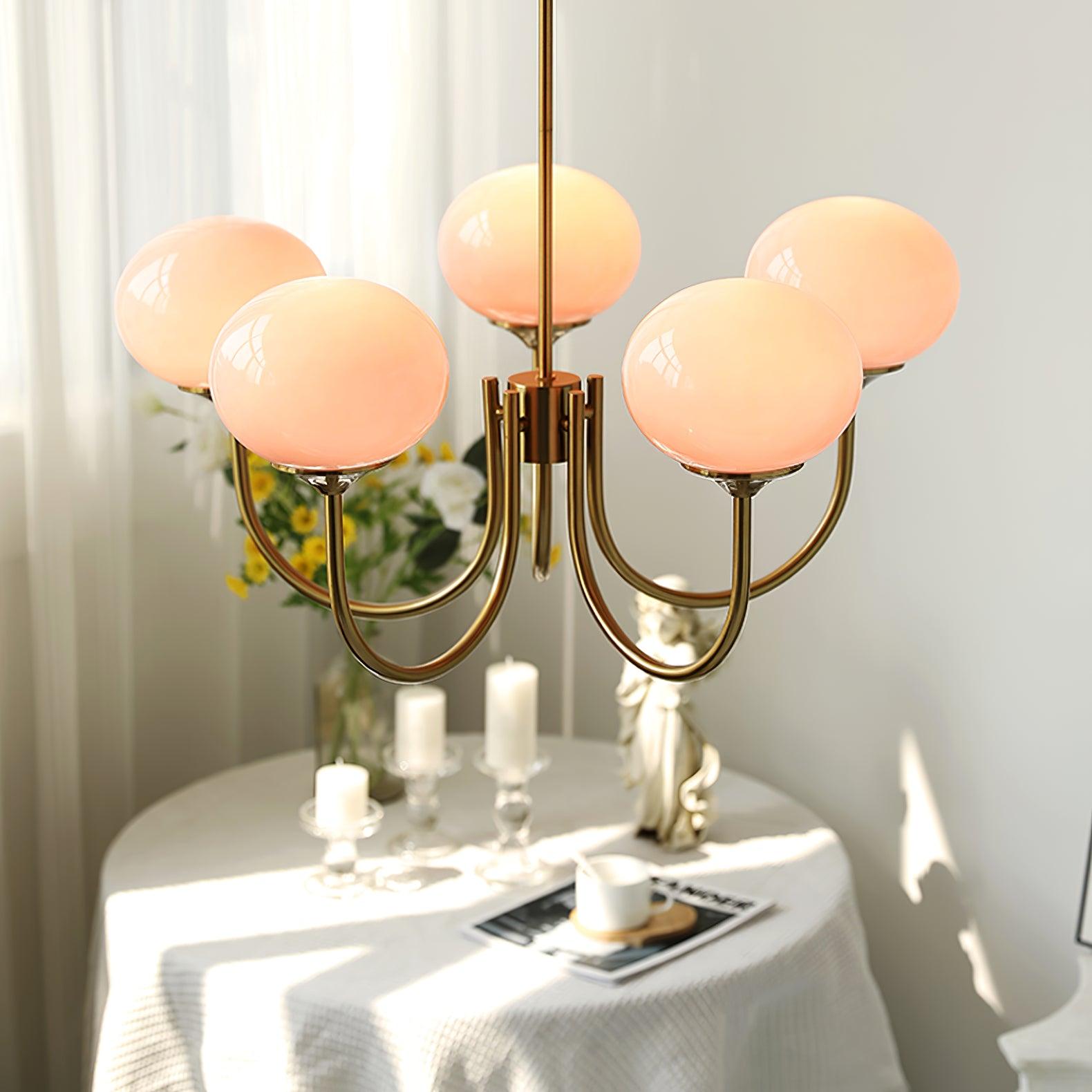 Modern Marshmallow Chandelier – Playful Elegance with a Touch of Glamour