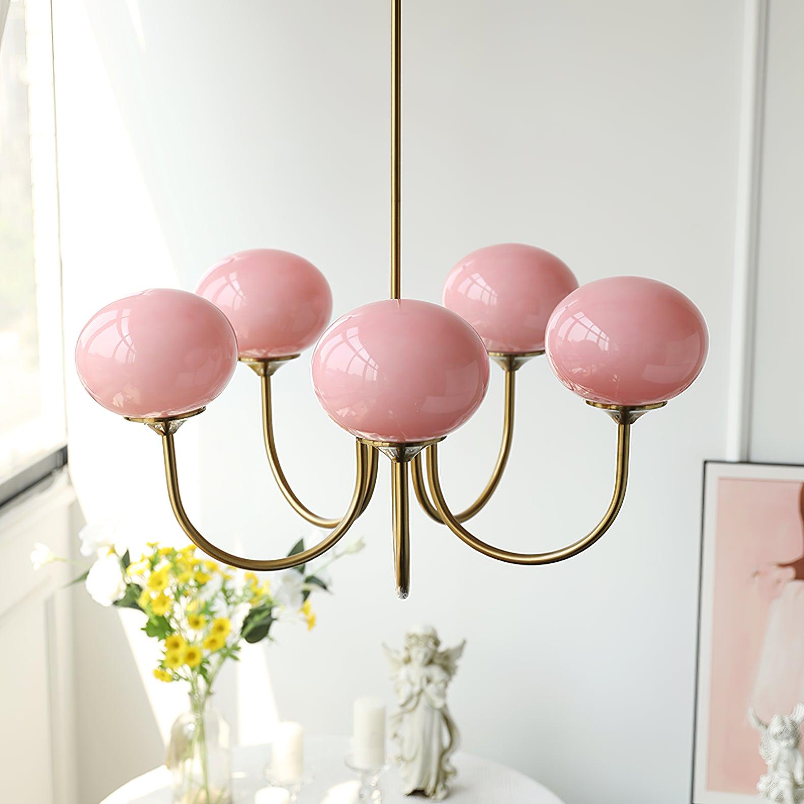 Modern Marshmallow Chandelier – Playful Elegance with a Touch of Glamour
