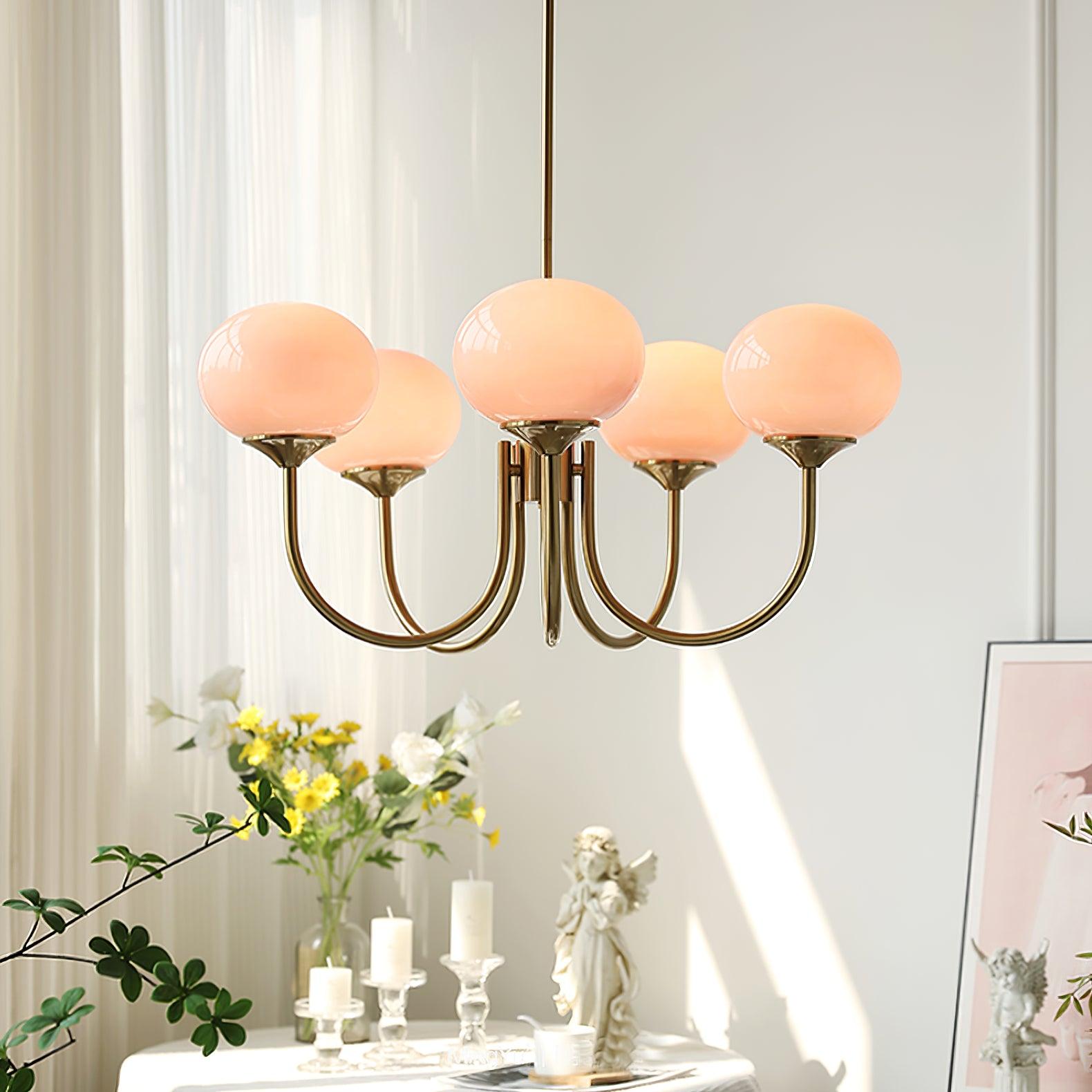Modern Marshmallow Chandelier – Playful Elegance with a Touch of Glamour
