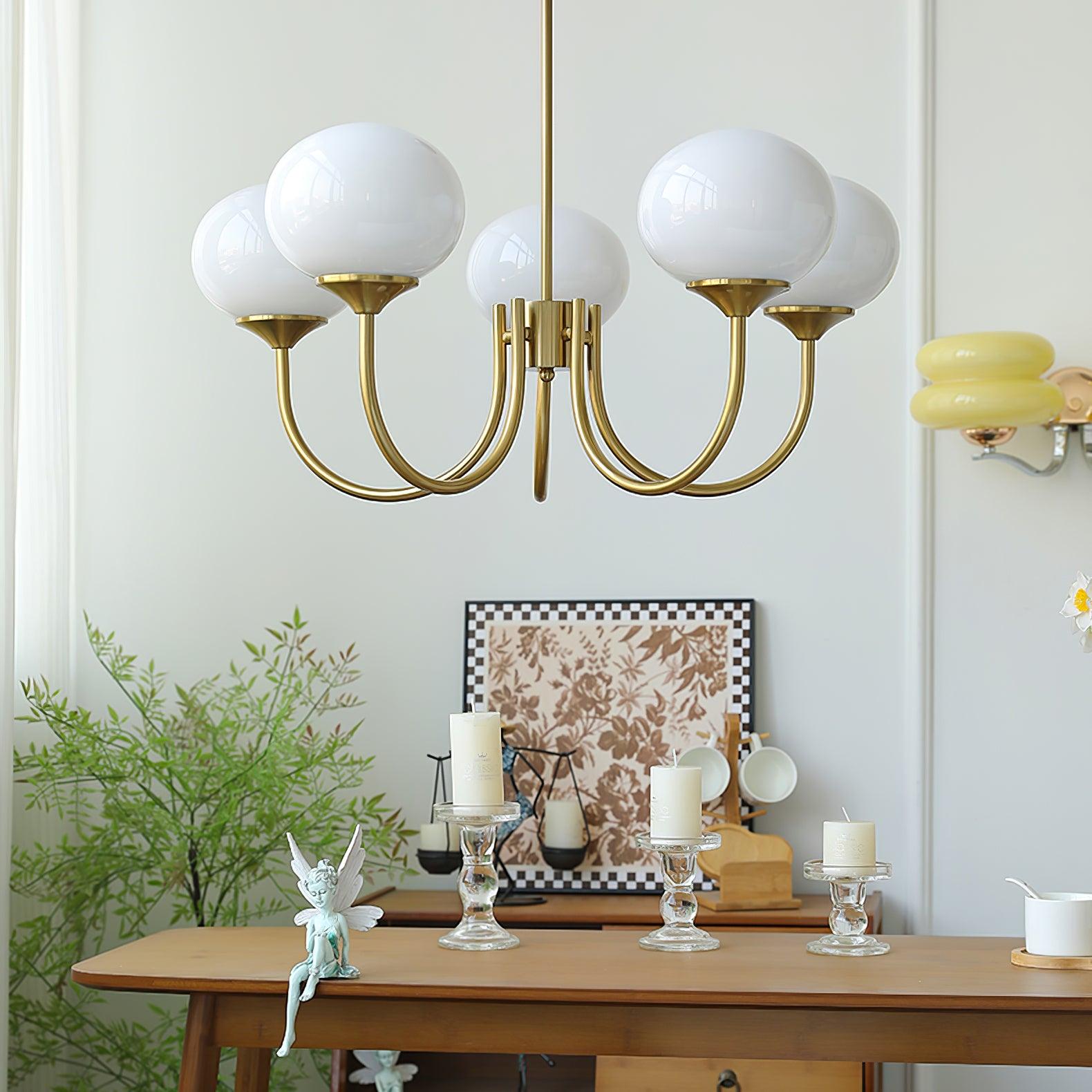 Modern Marshmallow Chandelier – Playful Elegance with a Touch of Glamour